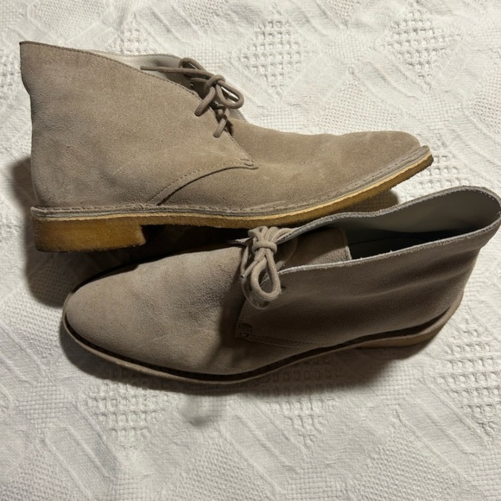 Clarks Desert Boot Originals Tan Suede Women’s 9.5 41 Made in Italy